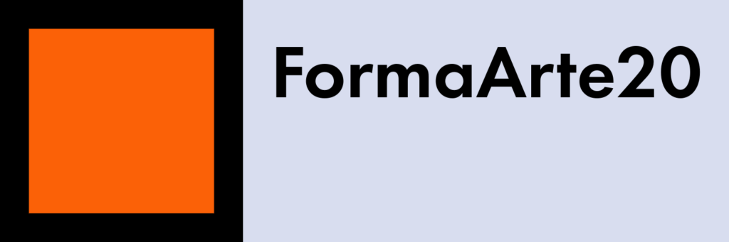 Logo FormaArte20 met naam met grijze achtergrond
