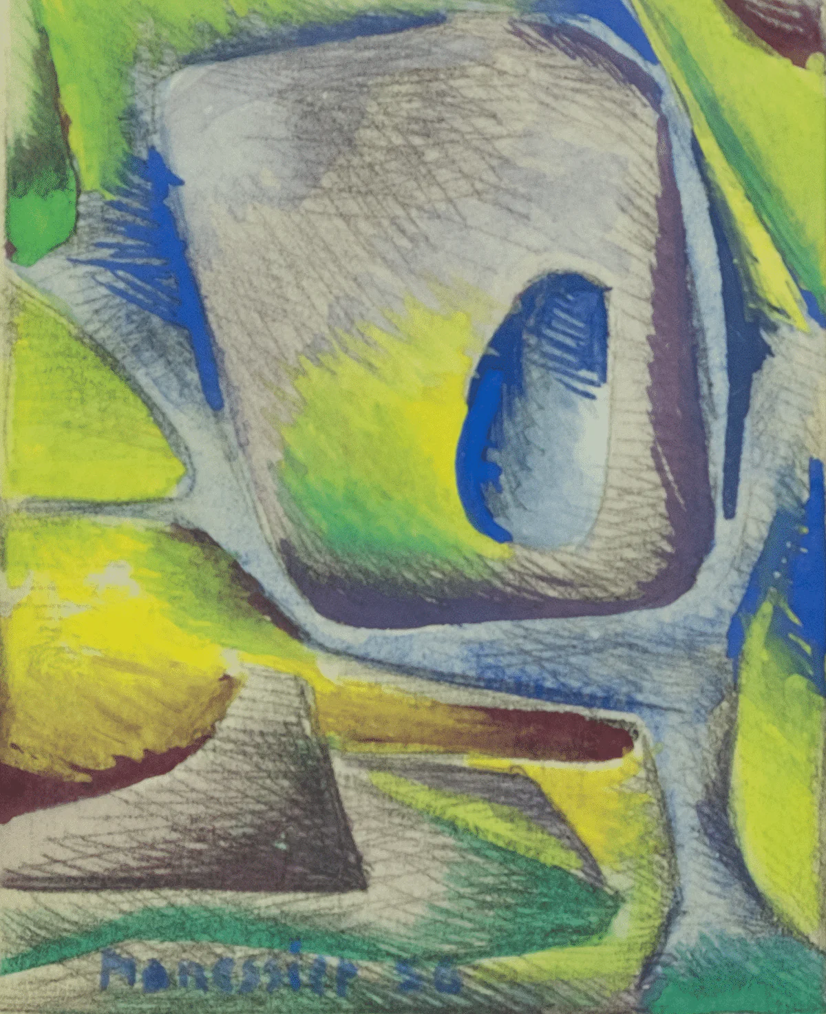 FormaArte20 - Detail van een abstracte compositie van Alfred Manessier