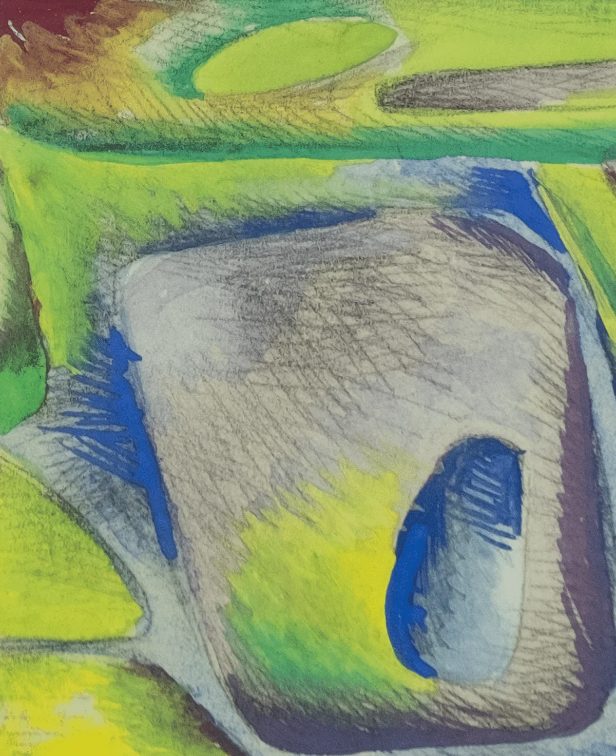 FormaArte20 - Detail2 van een abstracte compositie van Alfred Manessier