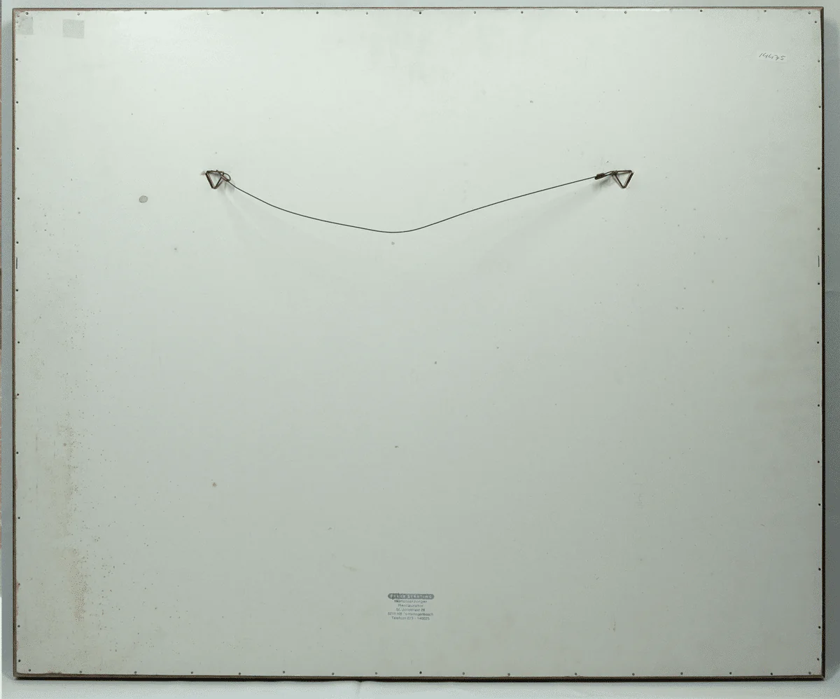 FormaArte20 - Achterzijde van Compositie op zilverkleurige achtergrond van Claude Georges