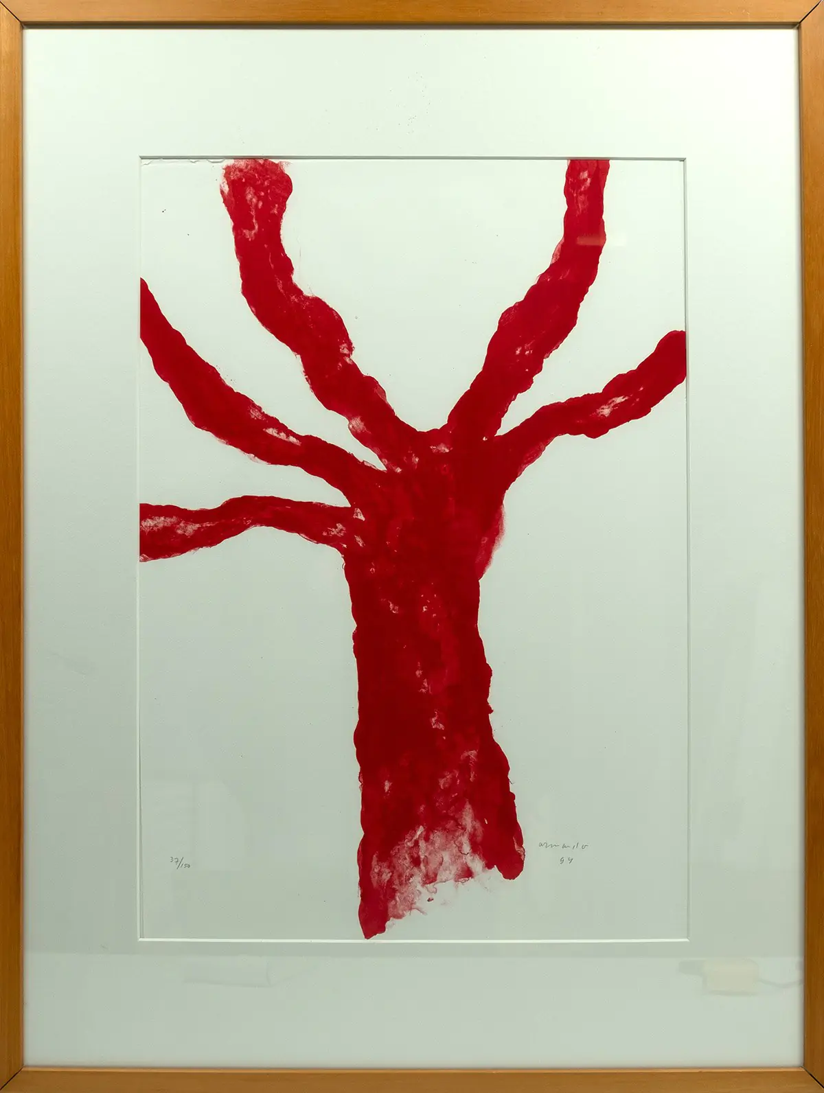 FormaArte20 - De lithografie Roter Baum van Armando