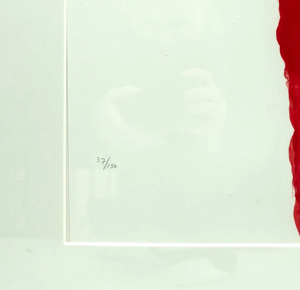 FormaArte20 - Nummering op de lithografie Roter Baum van Armando