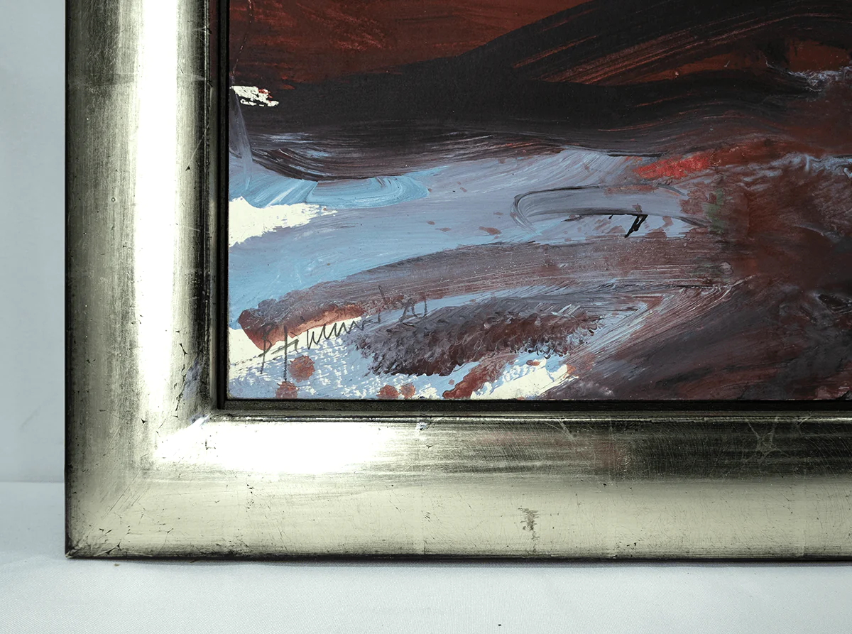FormaArte20 – Signatuur van het schilderij Brückenlandschaft van Bernd Zimmer