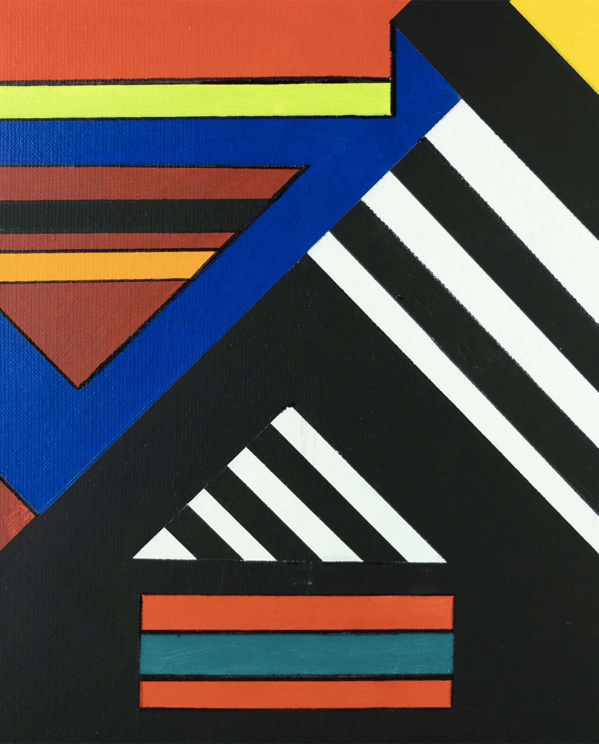 FormaArte20 - Detail 1 van een olieverfschilderij zonder titel van Guy Vandenbranden