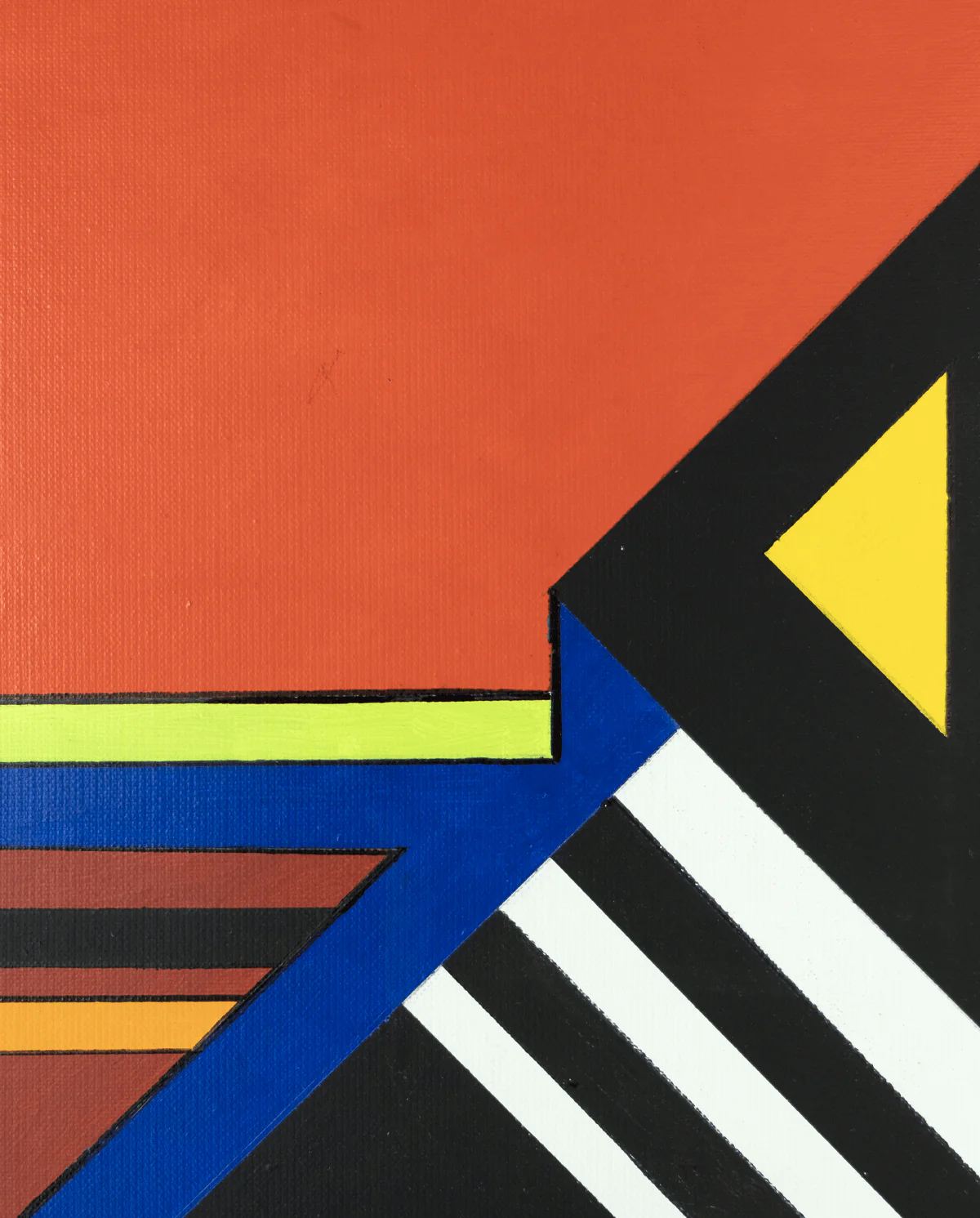 FormaArte20 - Detail 2 van een olieverfschilderij zonder titel van Guy Vandenbranden