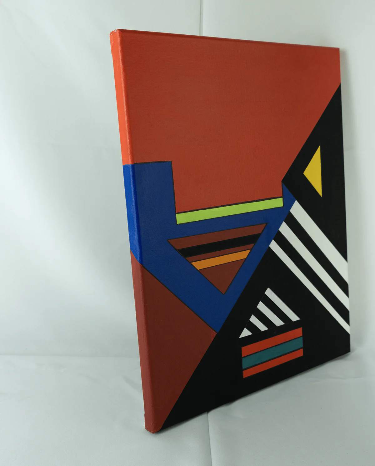 FormaArte20 - Zijkant van een olieverfschilderij zonder titel van Guy Vandenbranden