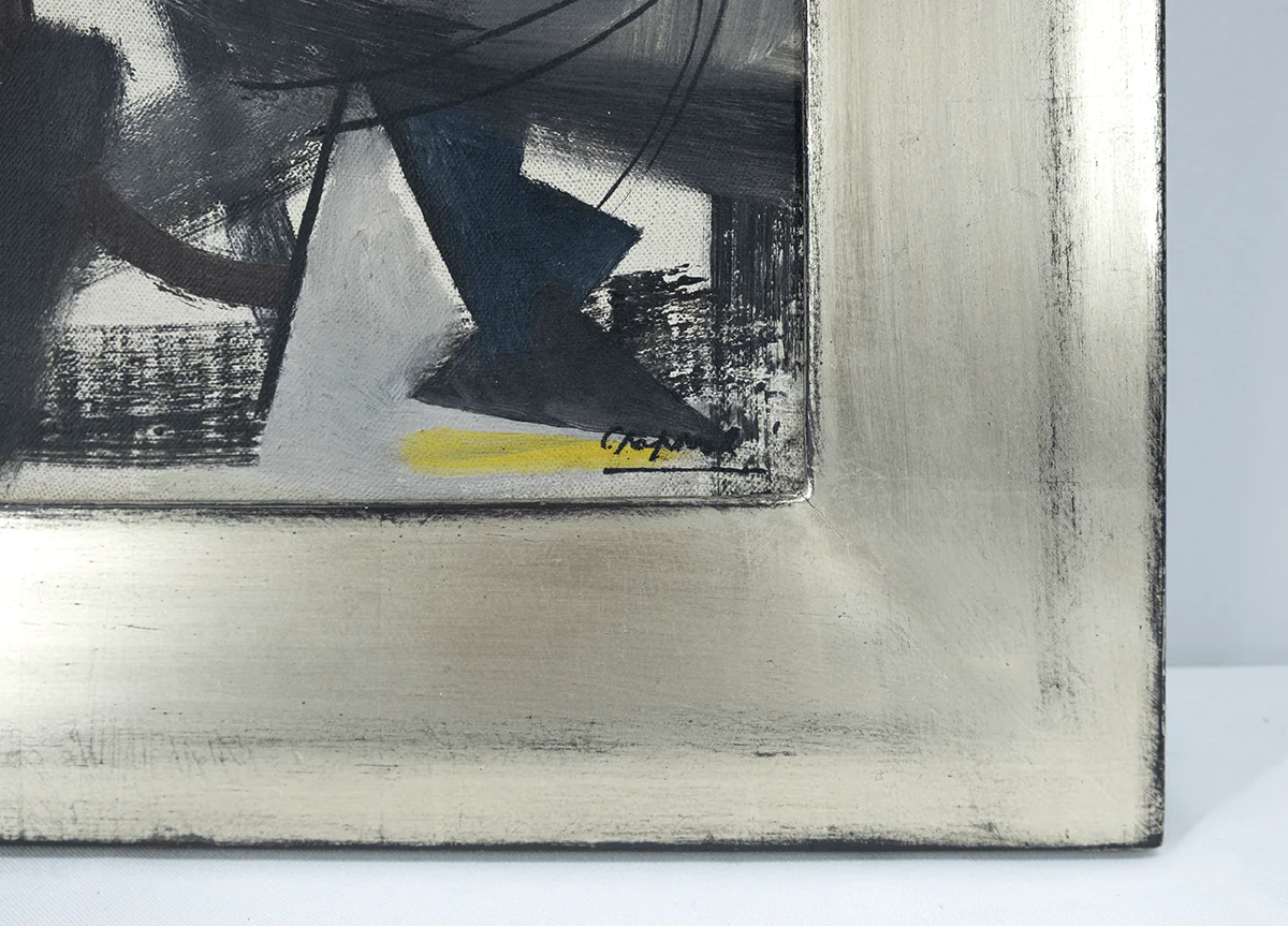 FormaArte20 - Signatuur van het schilderij Cercles Noirs van Youla Chapoval